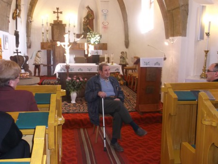 Neopakovateľný ujo Šutliak neopakovateľne spomínal na pána farára Kontríka... a pridal aj zopár vtipov, Prosiek, 12.10.2014.